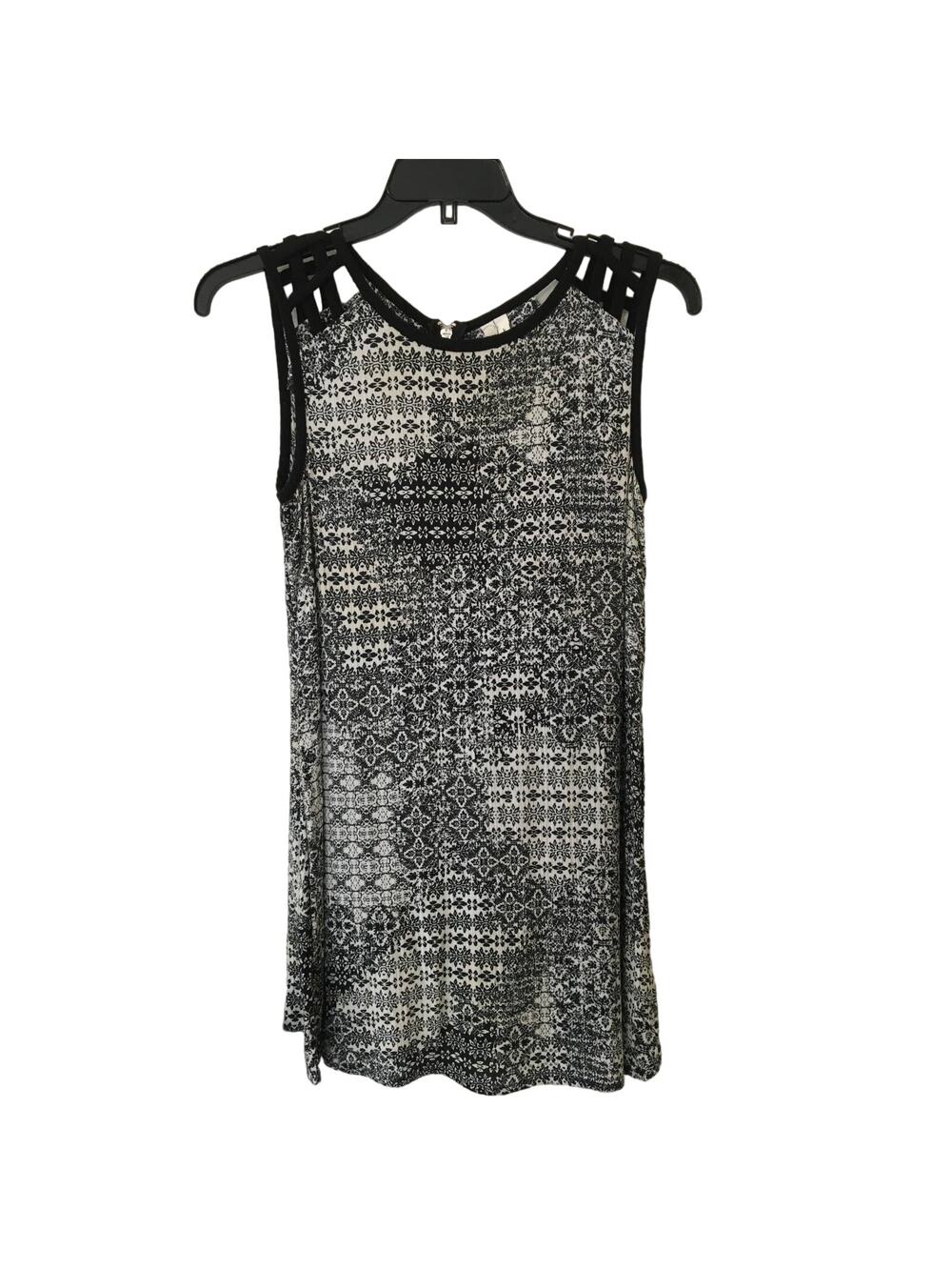 Speechless Size Large Black & White Sundress With Zipper In The Back